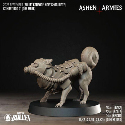 Grimdark Trench Warfare Dog Pack B –  3 Models Proxy Miniatures for Tabletop Wargaming