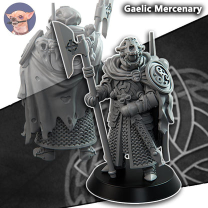 Grimdark Trench Proxy Miniature –Gaelic Observer Soldier – Tabletop Figure