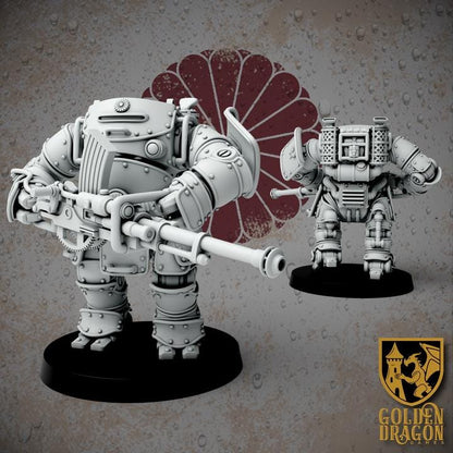 Grimdark Trench Warfare – Shogunate HMI Set Antioch – 32mm Resin Warband Grimdark Resin Miniatures