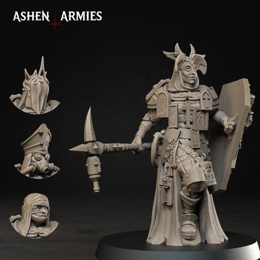 4 Minitures Grimdark Trench Warfare Castigatress Proxy Miniatures – Pilgrims Expansion Set Ashen Armies