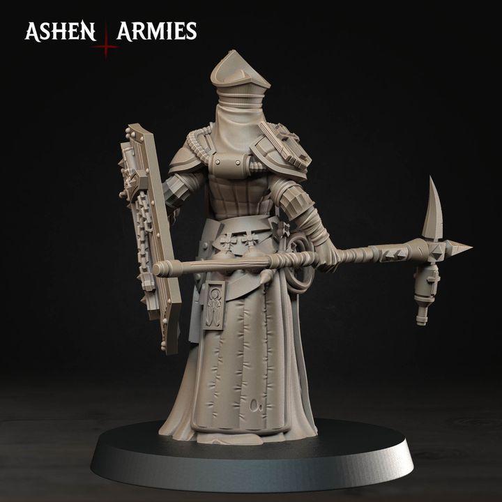 4 Minitures Grimdark Trench Warfare Castigatress Proxy Miniatures – Pilgrims Expansion Set Ashen Armies
