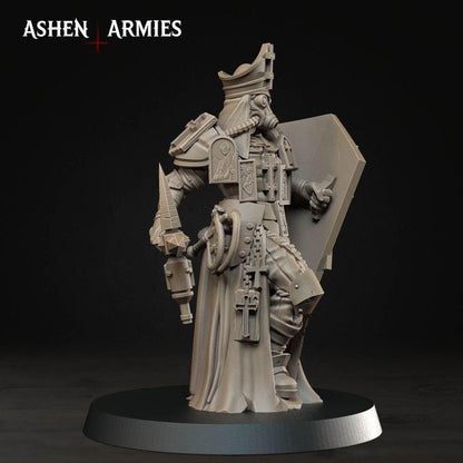 4 Minitures Grimdark Trench Warfare Castigatress Proxy Miniatures – Pilgrims Expansion Set Ashen Armies