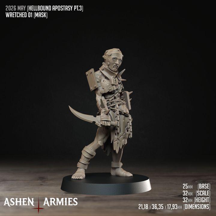 Grimdark Trench Proxy Miniatures – Wretched Infantry Set by Ashen Armies