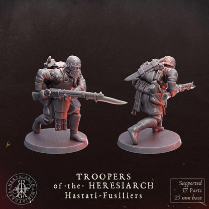 Grimdark Trench Proxy Miniatures – Trooper Hastati Warband Expansion Set Multiparts