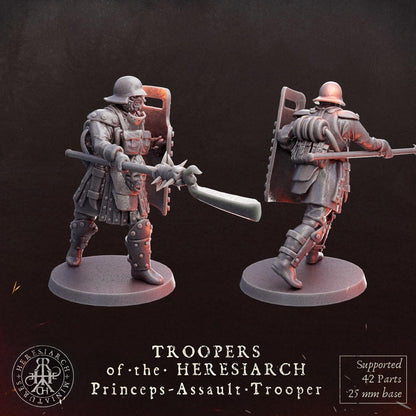 Grimdark Trench Proxy Miniatures – Trooper Assault Warband Expansion Set Multiparts