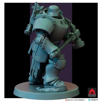 Trench Warfare Grimdark Mechanical Soldier Miniature – Heavy Mech Unit 3 – 32mm Resin Tabletop Figure – Dieselpunk Wargaming(Multipart)