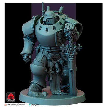Trench Warfare Grimdark Mechanical Soldier Miniature – Heavy Mech Unit 3 – 32mm Resin Tabletop Figure – Dieselpunk Wargaming(Multipart)