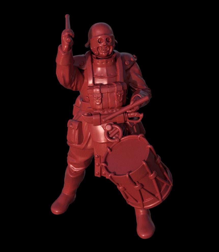 Grimdark Trench Warfare Bandcamp Musican Ultimate Set – 32mm Resin Proxy Miniatures Warband(USA PDDP Paid)