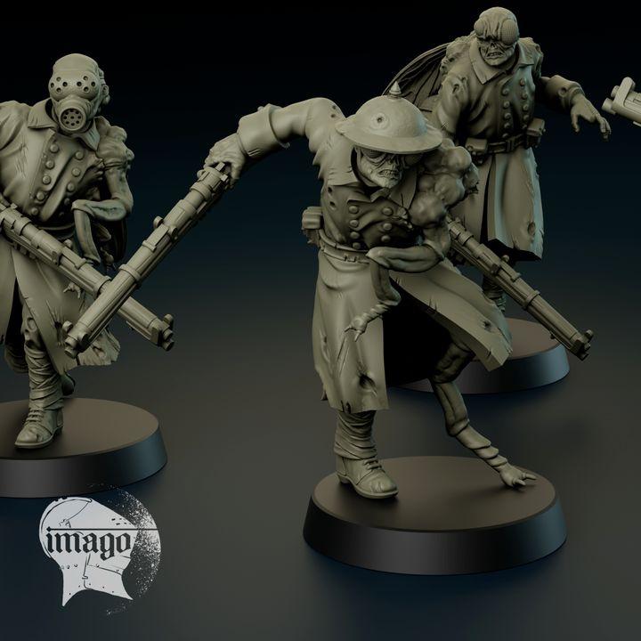 Grimdark Trench Warfare Proxy Miniatures – Mourning Thralls Grail Tabletop WW1 WW2 SCI FI Wargame