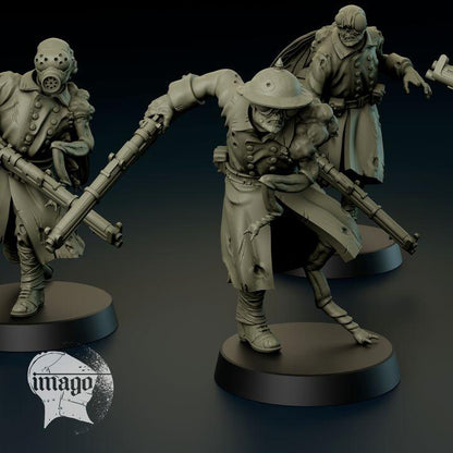 Grimdark Trench Warfare Proxy Miniatures – Mourning Thralls Grail Tabletop WW1 WW2 SCI FI Wargame