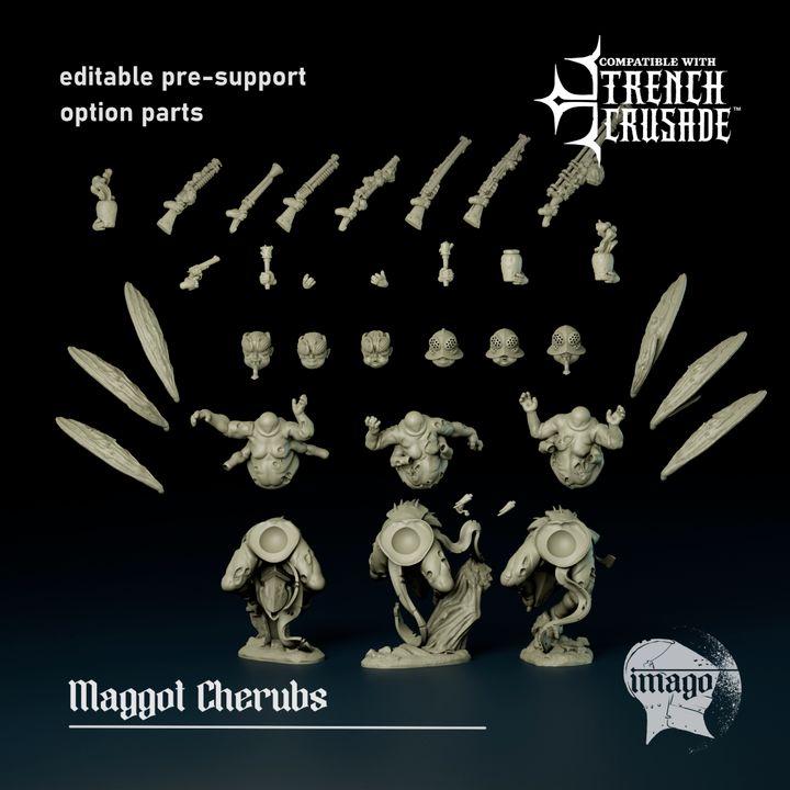 Grimdark Trench Warfare Proxy Miniatures – Maggot Cherubs Grail Tabletop WW1 WW2 SCI FI Wargame