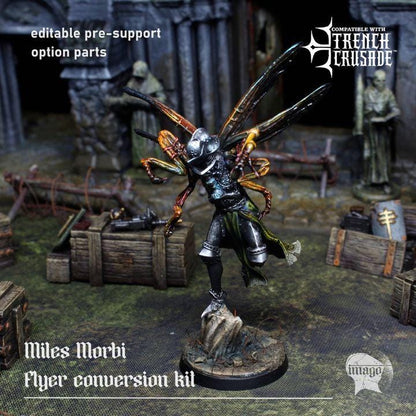 Grimdark Trench Warfare Proxy Miniatures – Death Knight Flyer Grail Tabletop WW1 WW2 SCI FI Wargame