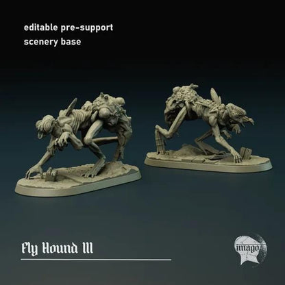 5 Miniatures Grimdark Trench Warfare Proxy Miniatures – Fly Hound Grail Tabletop WW1 WW2 SCI FI Wargame