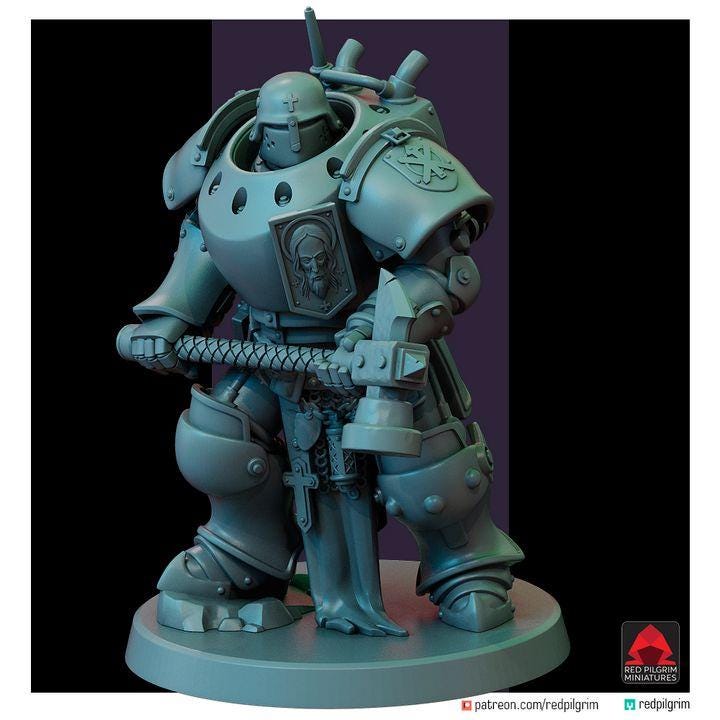 Trench Warfare Grimdark Mechanical Soldier Miniature – Heavy Mech Unit 3 – 32mm Resin Tabletop Figure – Dieselpunk Wargaming(Multipart)