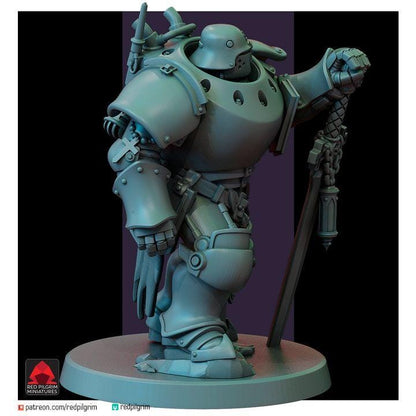 Trench Warfare Grimdark Mechanical Soldier Miniature – Heavy Mech Unit 3 – 32mm Resin Tabletop Figure – Dieselpunk Wargaming(Multipart)