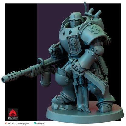 Trench Warfare Grimdark Mechanical Soldier Miniature – Heavy Mech Unit 3 – 32mm Resin Tabletop Figure – Dieselpunk Wargaming(Multipart)