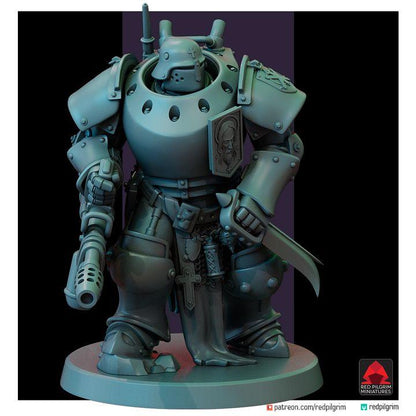 Trench Warfare Grimdark Mechanical Soldier Miniature – Heavy Mech Unit 3 – 32mm Resin Tabletop Figure – Dieselpunk Wargaming(Multipart)
