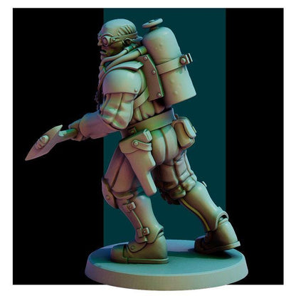 Trench Warfare Grimdark Naval Trooper Proxy Squad – Resin Wargaming Miniatures