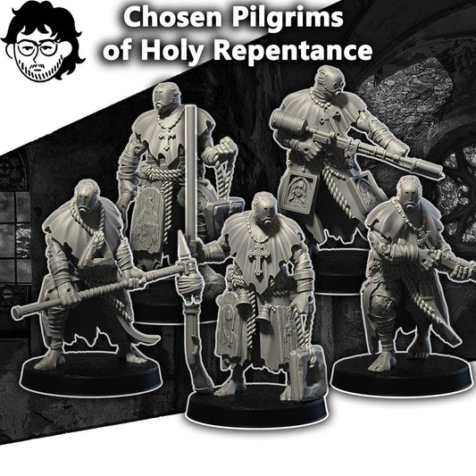 Grimdark Trench Warfare Pilgrim Anointed Trooper – 32mm Resin Proxy Miniatures Elite Trooper(USA PDDP Paid)