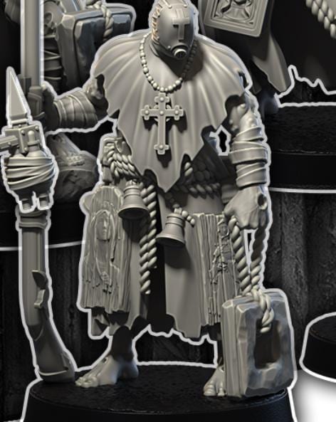 Grimdark Trench Warfare Pilgrim Anointed Trooper – 32mm Resin Proxy Miniatures Elite Trooper(USA PDDP Paid)