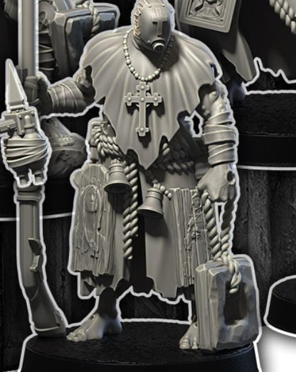 Grimdark Trench Warfare Pilgrim Anointed Trooper – 32mm Resin Proxy Miniatures Elite Trooper(USA PDDP Paid)