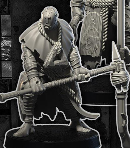 Grimdark Trench Warfare Pilgrim Anointed Trooper – 32mm Resin Proxy Miniatures Elite Trooper(USA PDDP Paid)