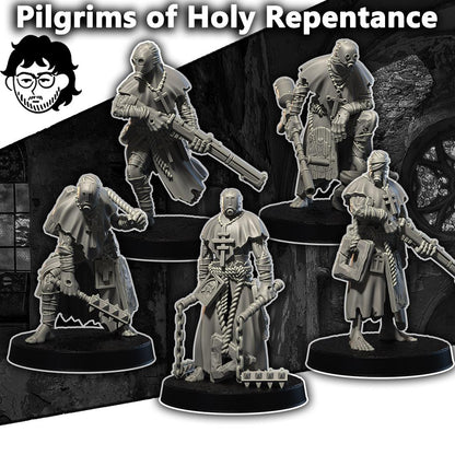 Grimdark Trench Warfare Pilgrim Trooper – 32mm Resin Proxy Miniatures Elite Trooper(USA PDDP Paid)