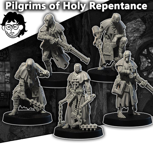 Grimdark Trench Warfare Pilgrim Trooper – 32mm Resin Proxy Miniatures Elite Trooper(USA PDDP Paid)
