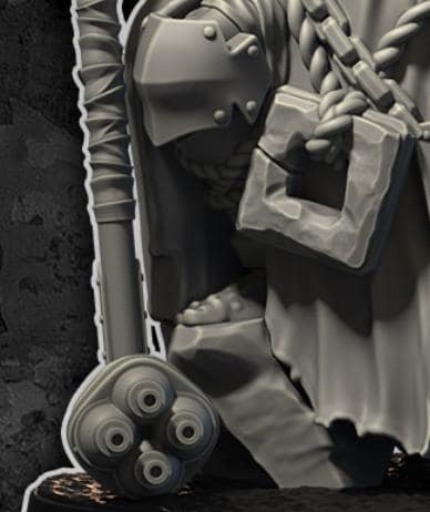 Grimdark Trench Warfare Proxy Miniature –Goliath of Holy Repentance – Tabletop Figure Wargames