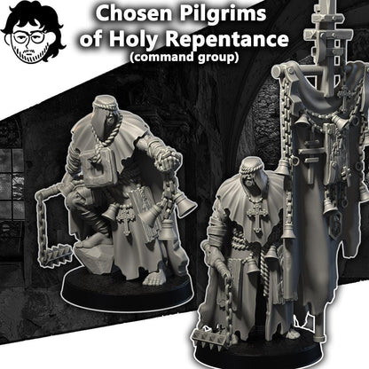 Grimdark Trench Warfare Proxy Miniature –Prophet of Holy Repentance – Tabletop Figure Wargames