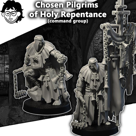 Grimdark Trench Warfare Proxy Miniature –Prophet of Holy Repentance – Tabletop Figure Wargames