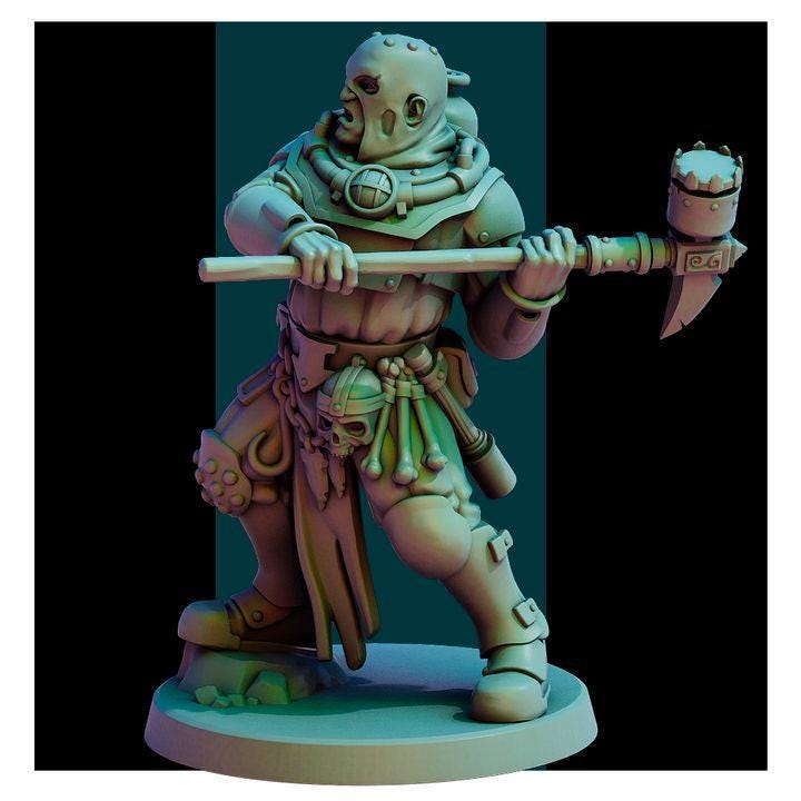 Trench Warfare Grimdark Naval Trooper Proxy Squad – Resin Wargaming Miniatures