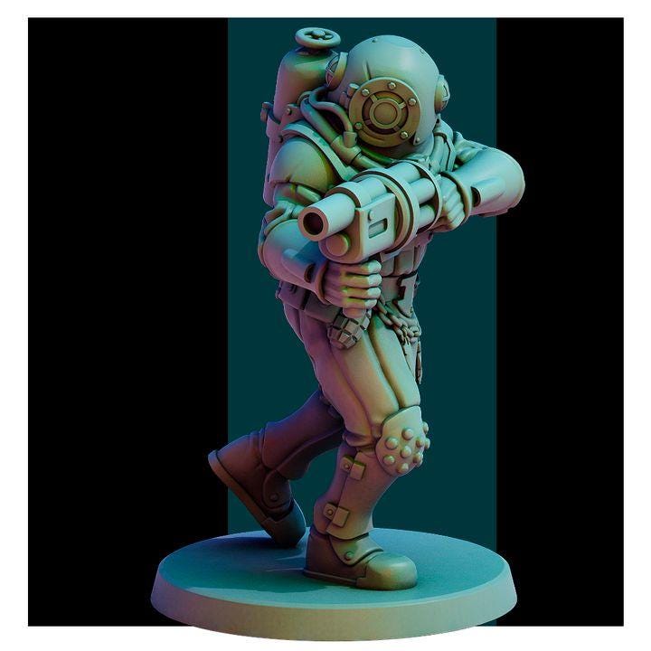 Trench Warfare Grimdark Naval Trooper Proxy Squad – Resin Wargaming Miniatures