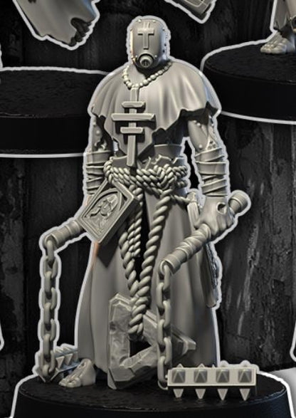 Grimdark Trench Warfare Pilgrim Trooper – 32mm Resin Proxy Miniatures Elite Trooper(USA PDDP Paid)
