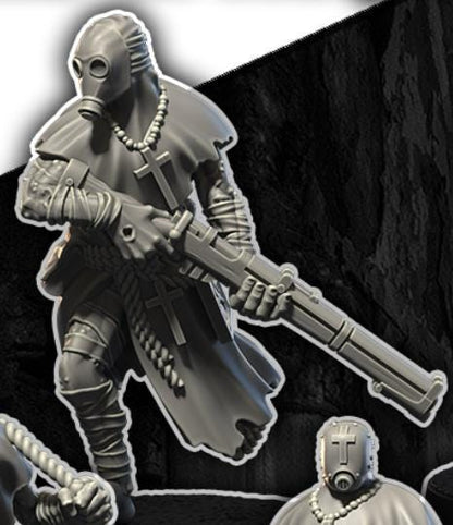 Grimdark Trench Warfare Pilgrim Trooper – 32mm Resin Proxy Miniatures Elite Trooper(USA PDDP Paid)