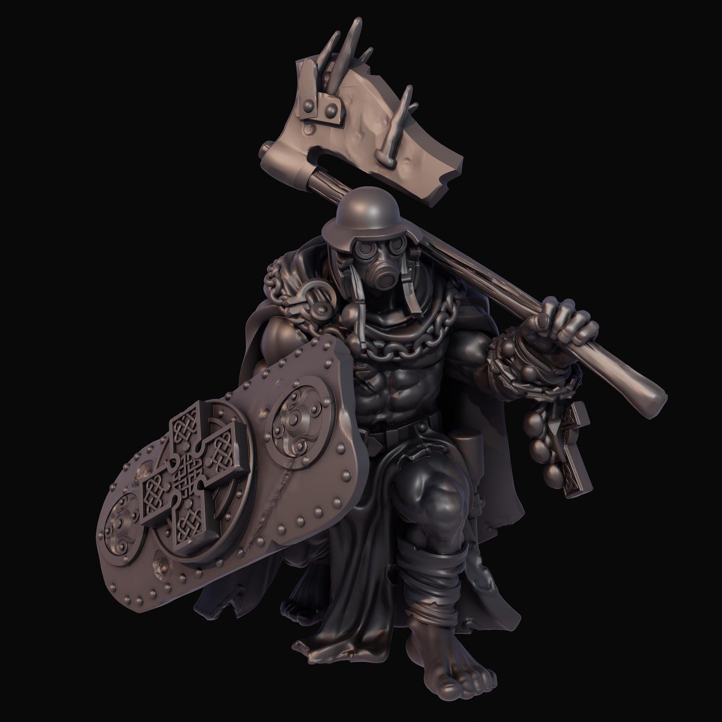 Grimdark Trench Warfare Proxy Miniatures – Gaelic Force Infantry Warband – Tabletop Figures(USA PDDP Paid)