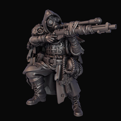 Grimdark Trench Warfare Proxy Miniatures – Gaelic Force Infantry Warband – Tabletop Figures(USA PDDP Paid)