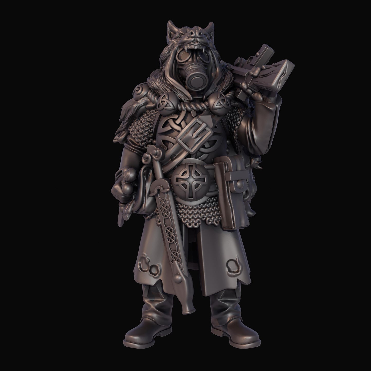 Grimdark Trench Warfare Proxy Miniatures – Gaelic Force Infantry Warband – Tabletop Figures(USA PDDP Paid)