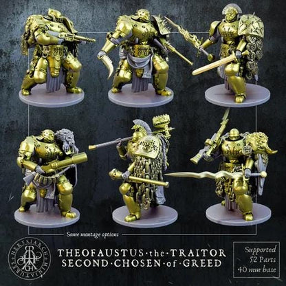 Grimdark Trench Proxy Miniatures – Anointed Warband Expansion Set Multiparts