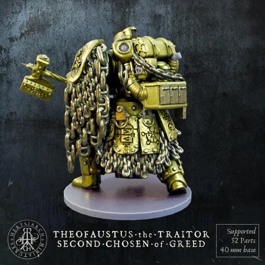 Grimdark Trench Proxy Miniatures – Anointed Warband Expansion Set Multiparts