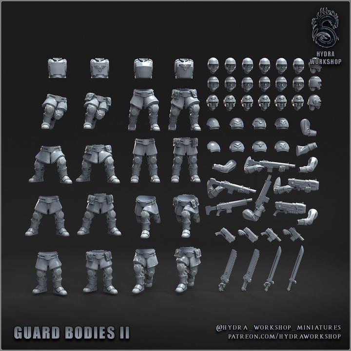 Grimdark Bit Set Special Forces Miltiarum Bodys –  Bit Pack Set 68 Parts Proxy Miniatures for Tabletop Wargaming