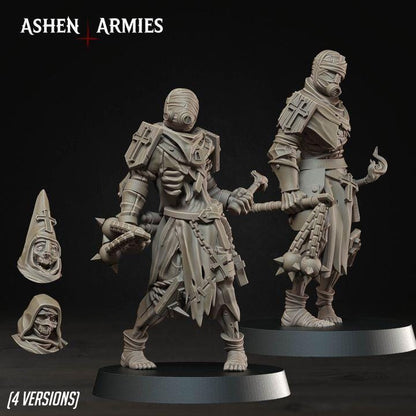 4 Minitures Grimdark Trench Warfare Proxy Miniatures – Pilgrims Expansion Set Prisoners Ashen Armies
