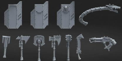 Grimdark Bit Set Heavy Metal –  Bit Pack Set Proxy Miniatures for Tabletop Wargaming 62 Parts