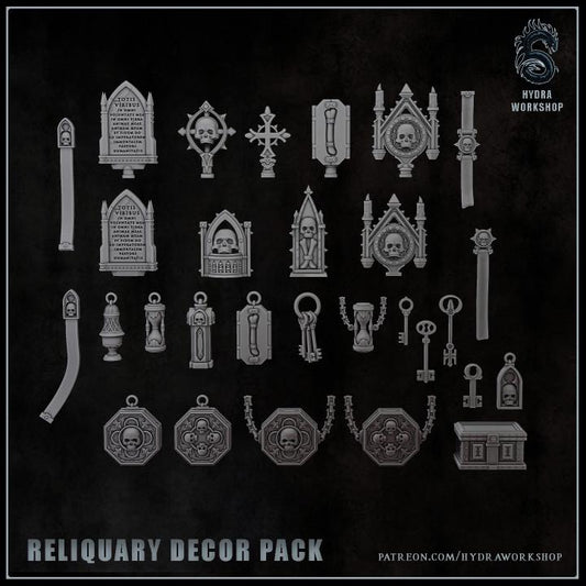 31 Parts Grimdark Trench Warfare Bit Set Reliquary Decor –  Bit Pack Set Proxy Miniatures for Tabletop Wargaming
