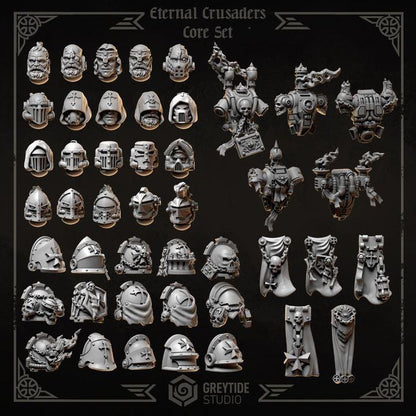 Grimdark Bit Set Eternal Crusaders Core Set –  Bit Pack Set 45 Parts Proxy Miniatures for Tabletop Wargaming