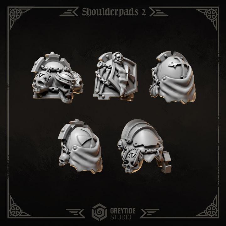 Grimdark Bit Set Eternal Crusaders Core Set –  Bit Pack Set 45 Parts Proxy Miniatures for Tabletop Wargaming