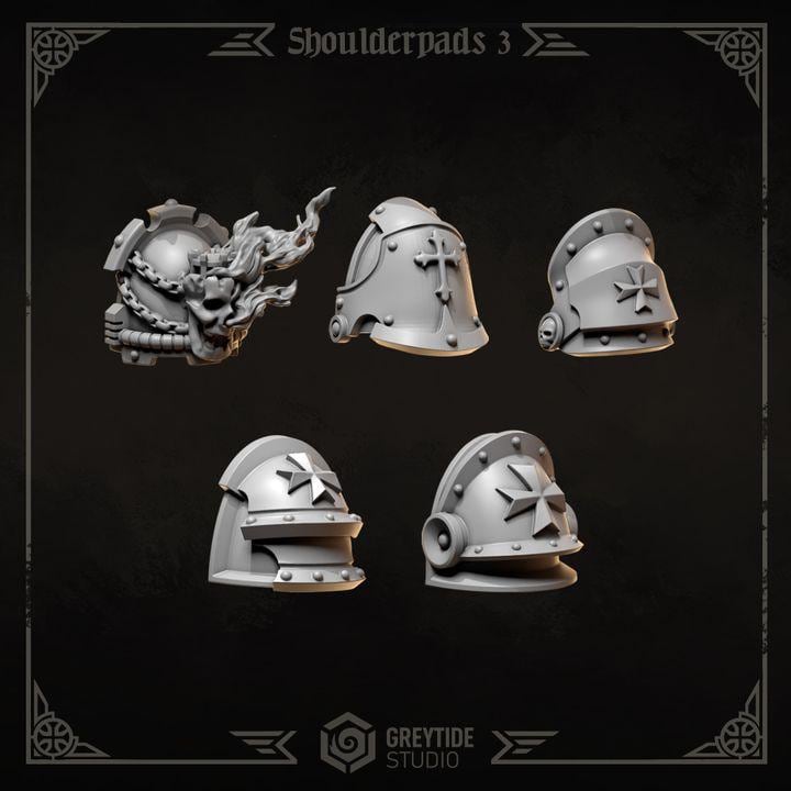 Grimdark Bit Set Eternal Crusaders Core Set –  Bit Pack Set 45 Parts Proxy Miniatures for Tabletop Wargaming