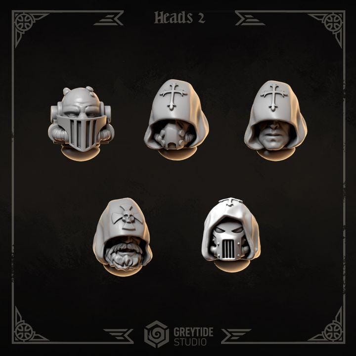 Grimdark Bit Set Eternal Crusaders Core Set –  Bit Pack Set 45 Parts Proxy Miniatures for Tabletop Wargaming