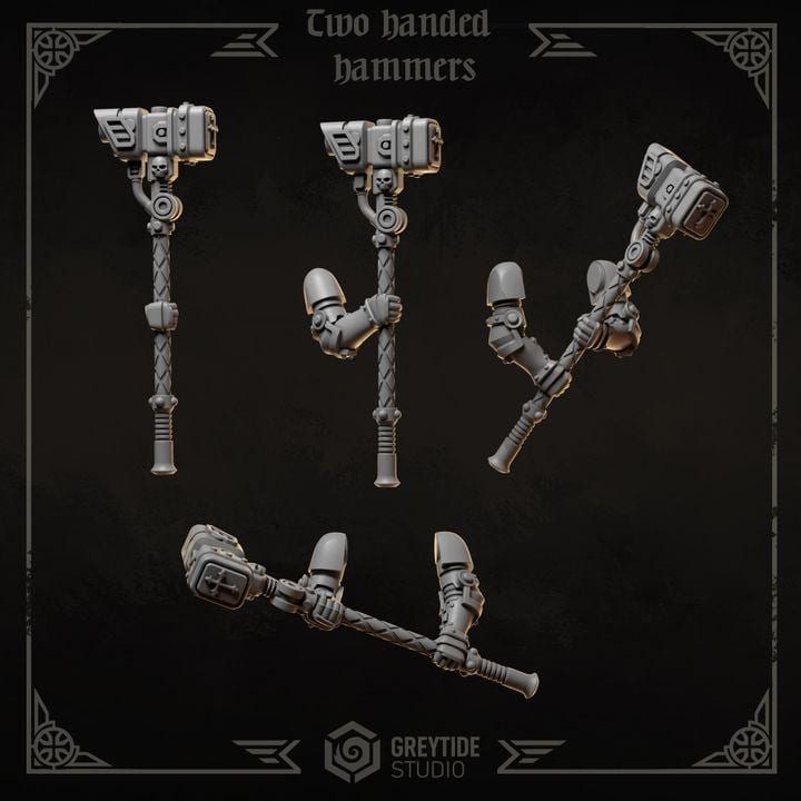Grimdark Bit Set Eternal Crusaders Full Set –  Bit Pack Set 140 Parts Proxy Miniatures for Tabletop Wargaming