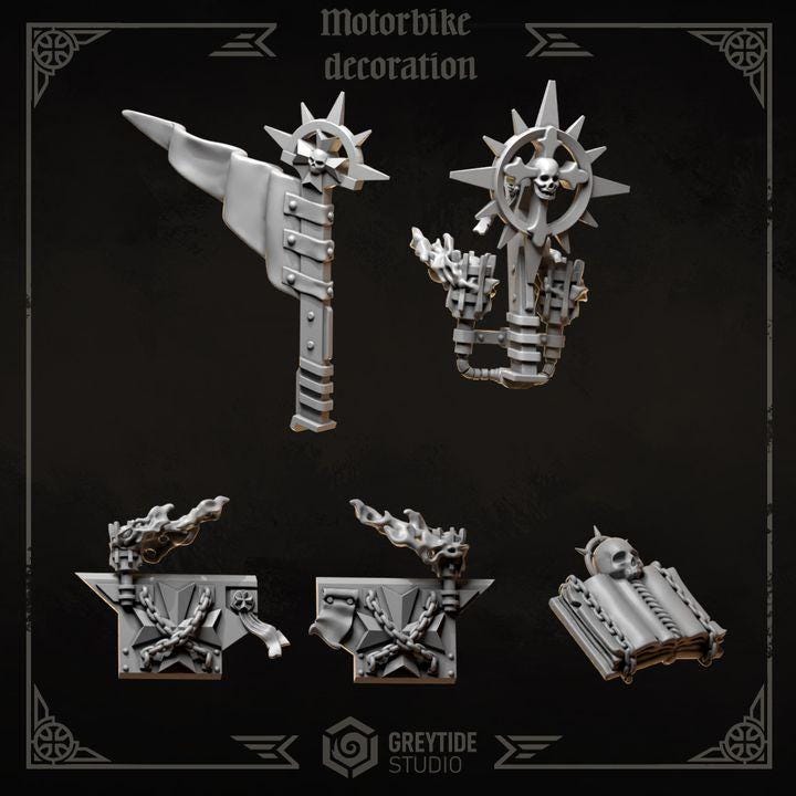 Grimdark Bit Set Eternal Crusaders Full Set –  Bit Pack Set 140 Parts Proxy Miniatures for Tabletop Wargaming